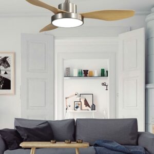 Ventilador Hayate en Niquel/Haya, vista general, ref. 128591342