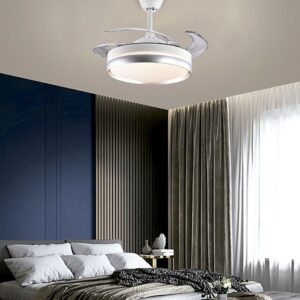 Ventilador DC Sylph en blanco + plata, vista general, ref. CRF22621-S