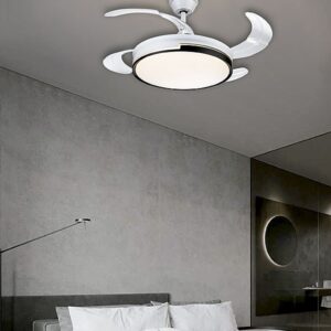 Ventilador DC Tokio en blanco y negro, vista general, ref. CRF23750-B